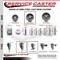 Service Caster 4 Inch Semi Steel Wheel Swivel 58 Inch Threaded Stem Caster with Brake SCC SCC-TS20S414-SSS-TLB-58212 - alternate 4